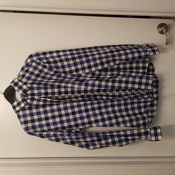 Express Men's Plaid Dress Shirt - Picture 1 of 4